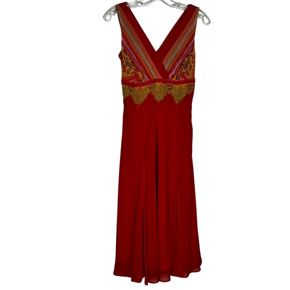 Bandolino Beaded Maxi Dress Size 4 - Picture 1 of 6